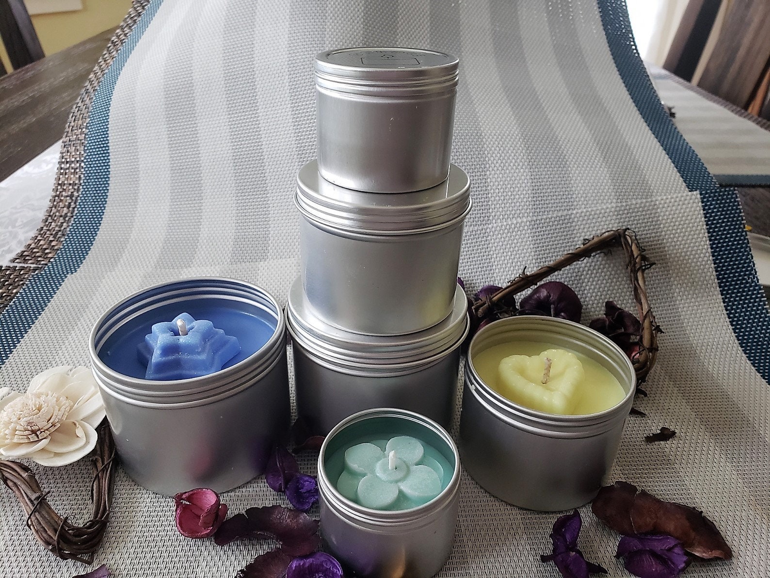 Set of 3 Candles 6oz 4oz & 2oz tins Etsy