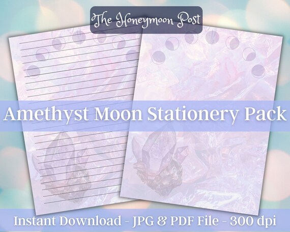 Instant Download Printable Stationery Witchy Paper Pack | Etsy