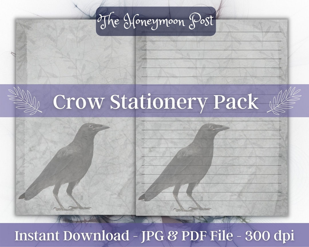 Instant Download Printable Stationery Witchy Paper Pack, Vintage Style ...