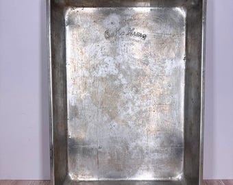 Bake King 13x9.5x2 Pure Aluminum H845 Baking Pan Vintage Rectangle Cake Pan