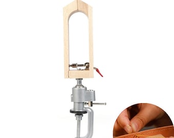 Outils de couture en cuir Rotatif à la main Couture clips en bois Tabletop 360 Rotary Pince en bois cousue à la main Outils d’artisanat en cuir