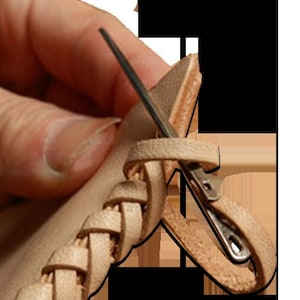 3pcs Leather Sewing Craft Tool Leather Rope Needle Leather Needle Knitting Needle Double Hole Leather Rope Lace Needle DIY