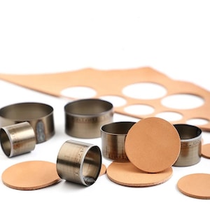 Leather Round Cutter Die Circle Bell Die Knife Template Cutting Punching Tool Leather Craft Punch Mold 7sizes