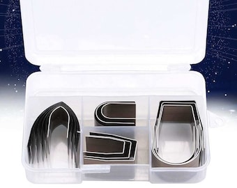 18Stk Leder Prägungstanzer Set DIY Gürtel Stanzwerkzeuge Locher Ausstecher Leder Handwerk Stanzwerkzeug