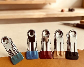 Leather Craft Metal Assistant Suture Clamp Handwork Leather Tool Fixing Clip