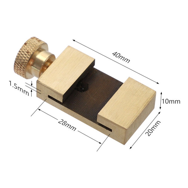 Locating Ruler Brass Ruler Locating Block Leather Marking Locator Angle Scriber ...