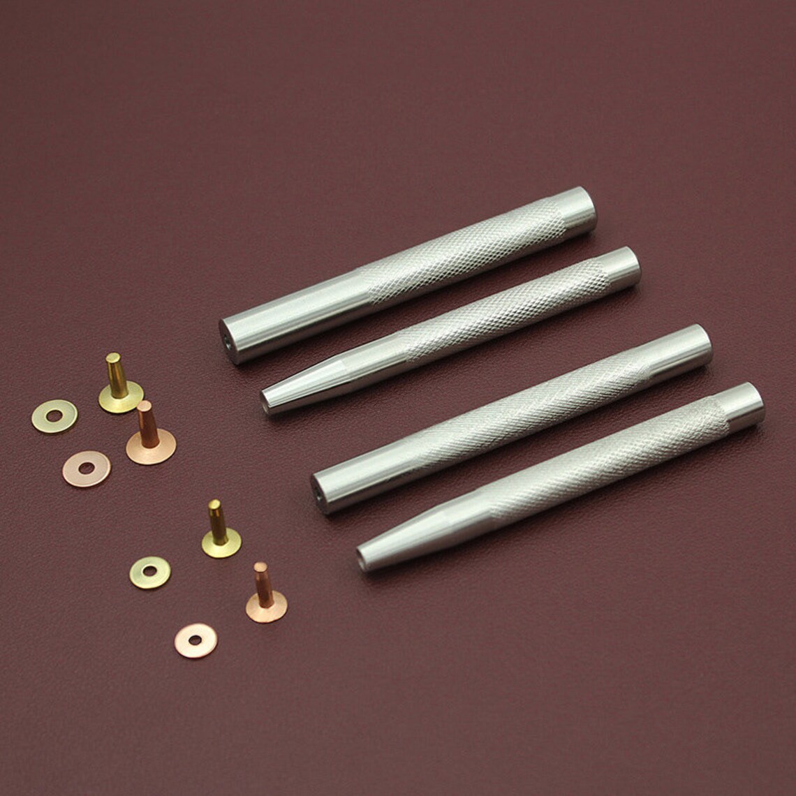 Corrugated Iron Lines Fixed Copper Rivet Installation Rod DIY Handmade ...