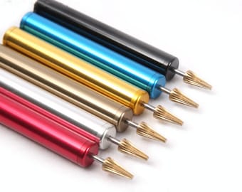 Laiton Top Edge Dye Roller Pen Applicateur Peinture à l’huile Fabrication de cuir Artisanat Bricolage Outil de finition