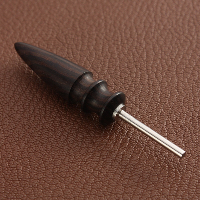 Sandalwood Leathercraft Drill Burnishing Short Multi Groove Round Leather  Edge Slicker Set with Pointed Flat Tip for Dremel Rotary Tool