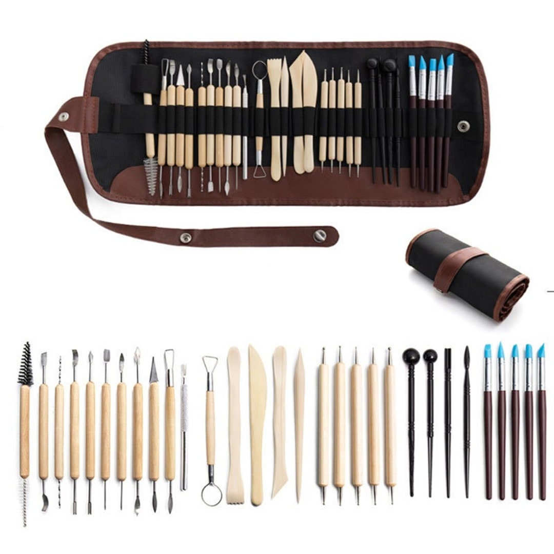 20pcs Silicone Clay Sculpting Tool Clay Shaping Modeling Wipe Out Tools,  Modeling Dotting Tool Pottery Clay Sculpture Carving Tools -  Denmark