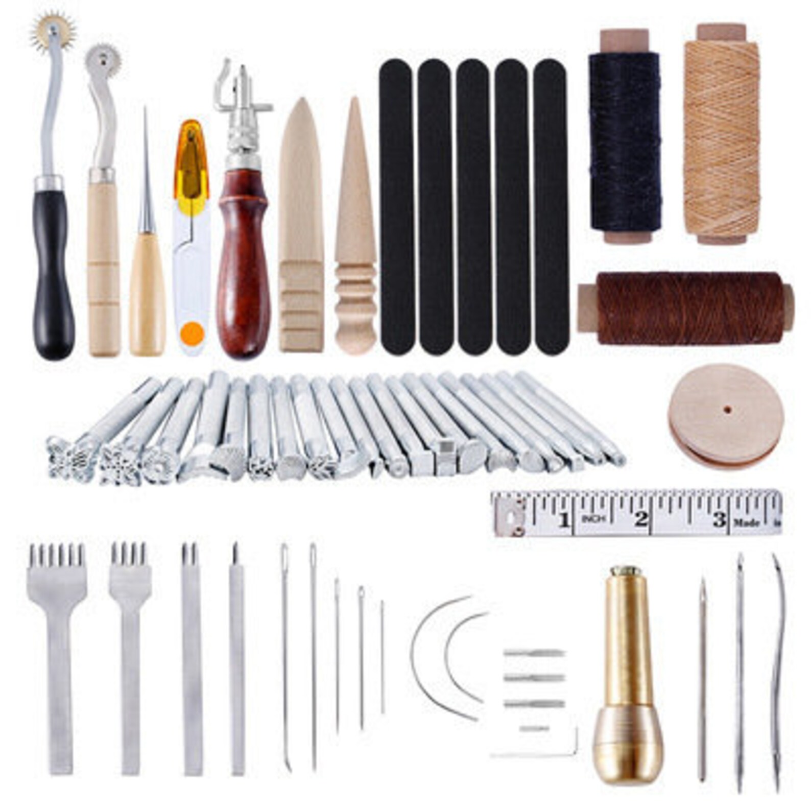59 Pcs/set Leather Craft Hand Tools Kit for Hand Sewing | Etsy