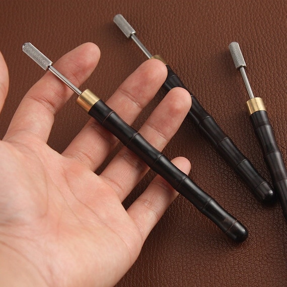 DIY Leather Craft Edge Dye Roller Oil Treatment Tip Pen Handle Applicator Speedy Paint Roller Tool Leather Craft Tool