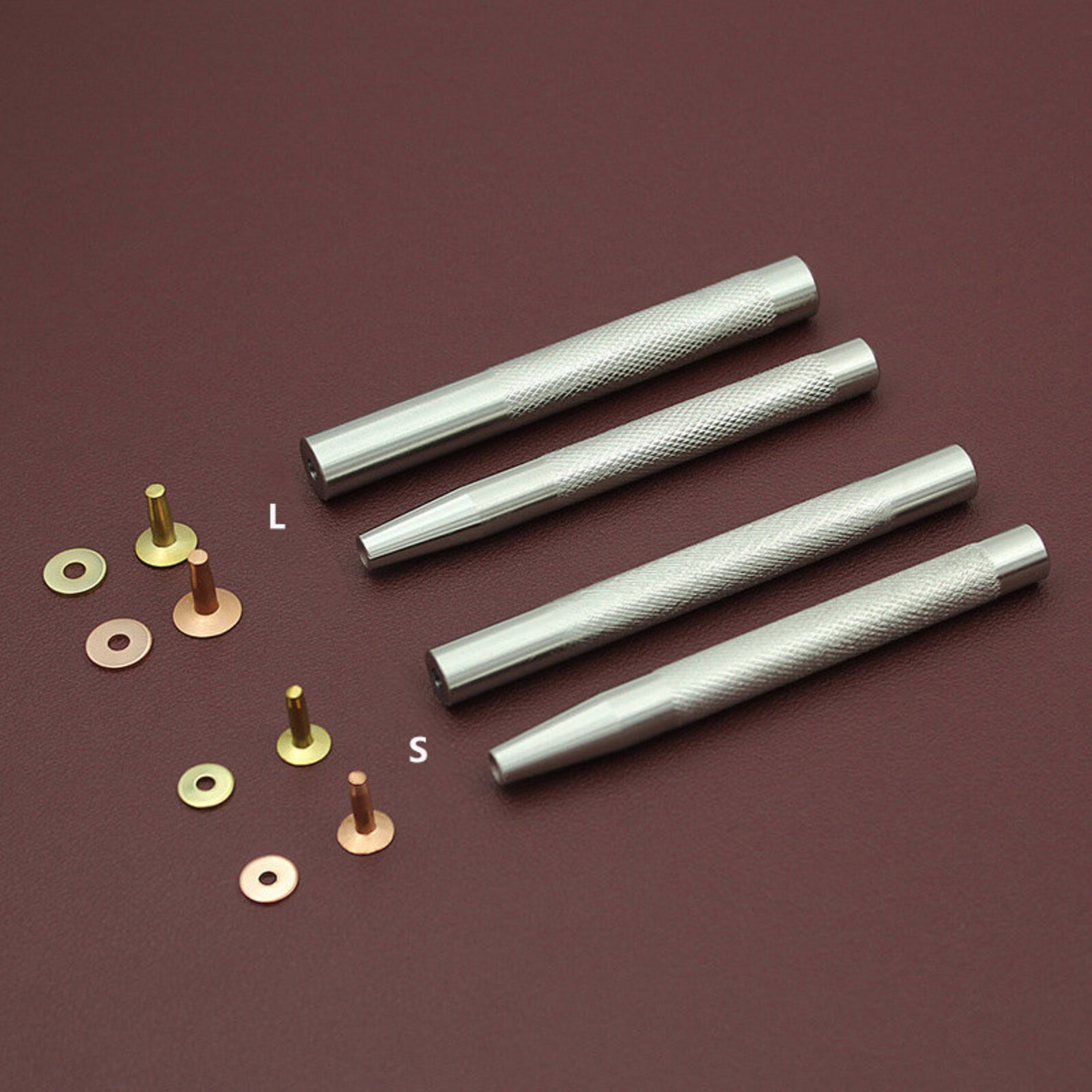 Corrugated Iron Lines Fixed Copper Rivet Installation Rod DIY Handmade ...