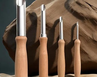 1 Set Hole Punch Molding Engrave Cutter Shape Carve Sculpture Modelling Cut Pottery Punch Hole Clay Ceramic Tool
