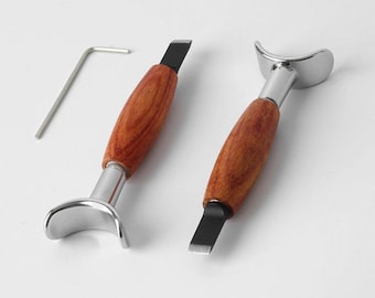 Couteau rotatif pour sculpture sur cuir fait main avec couteau à hauteur réglable