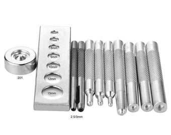 Praktische DIY Leder Werkzeug Die Punch Hole Snap Rivet Setter Basis Kit für Haus Handgemachte Leder Handwerk DIY Werkzeuge