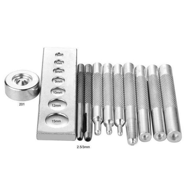 Praktische DIY Leder Werkzeug Die Punch Hole Snap Rivet Setter Basis Kit für Haus Handgemachte Leder Handwerk DIY Werkzeuge