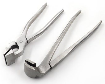 Upper Frame Pliers Leather Case Forceps Straight-headed Elbow Handbag Wallet Making Tool Bag Straight Plier Bent-mouth Pliers Tool