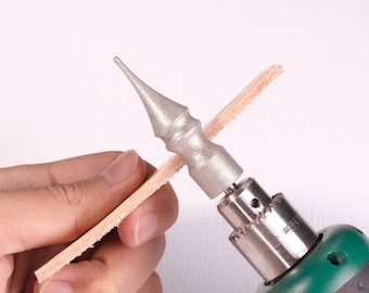 Leather Edge Sander Bit, Metal Leather Polishing Grinding Tip, Leather Craft Edge Burnishing Tool