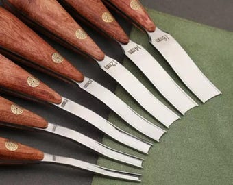 Edge Skiving Knife, Leathercraft Tools, Wide Bevel Skiver, Grooving Scraping Tool, Leather Craft