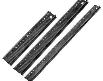 Leather Craft Scale Ruler Anti-cutting Hand Ruler Leather Cutting Tool Measuring Tool