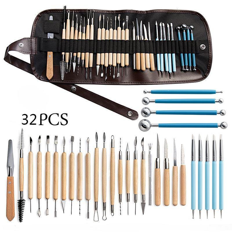 Eosnow 6 pezzi strumento per intaglio artigianale in pelle antiscivolo