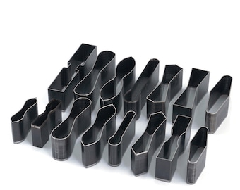 15 moules de découpe pour cuir, poinçon profilé pour cuir, outils de poinçonnage, matrice de découpe pour sangles de sac à main, outil pour cuir
