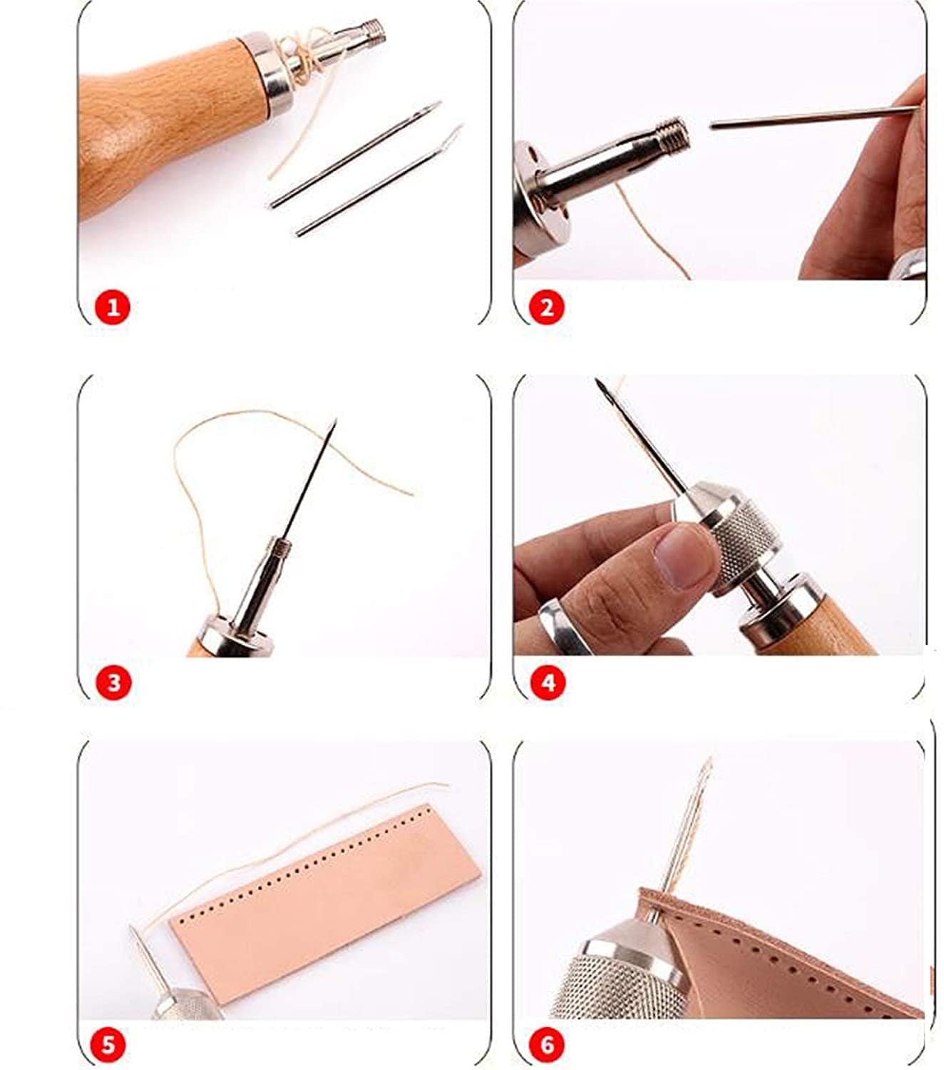 Leather Sewing Awl Hand Stitcher Setleather Craft Sewing - Etsy