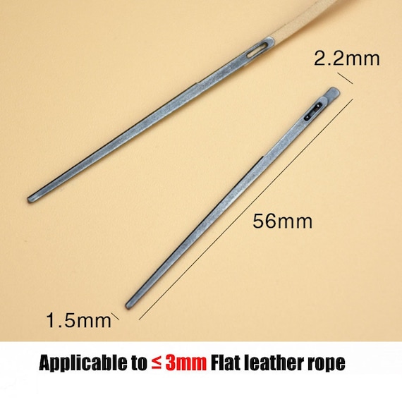 Durable Leather Lacing Needle Sewing Craft Tool Accessories DIY Handmade  Knitting Double Hole Hand Stitching