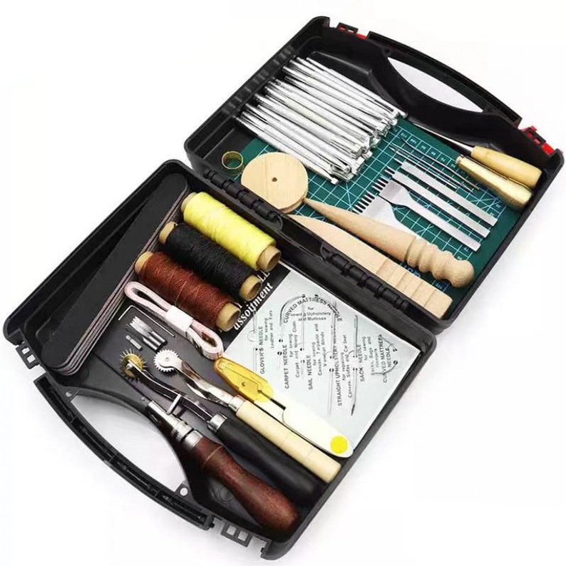 59 Pcs/set Leather Craft Hand Tools Kit for Hand Sewing Etsy