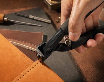 Leather Pricking Pliers, Stitching Punch Pliers, 2 / 4 Teeth Hole Punch Tool for Leather Craft