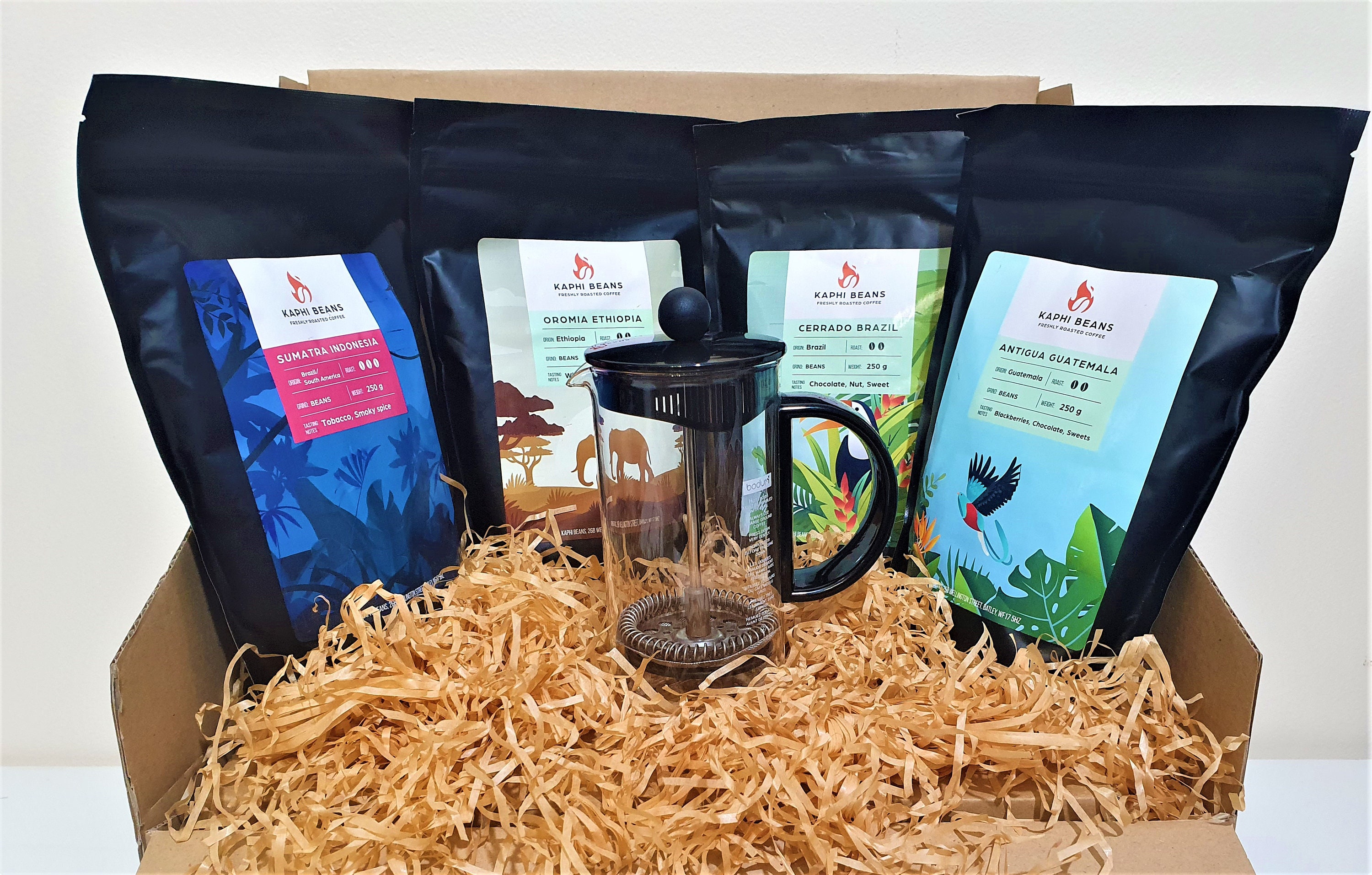 Coffee gift box set 4 assorted coffees 1 French Etsy