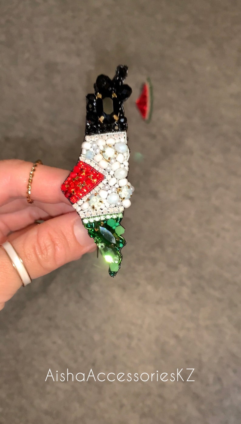 PACKOVE Insigne De Broche De Pastèque Palestine 4 Pièces Épingles En Forme De Fruit D'été Hawaïen Broches De Broche De Dessin Animé Mignon Épingles De Revers En Bijoux