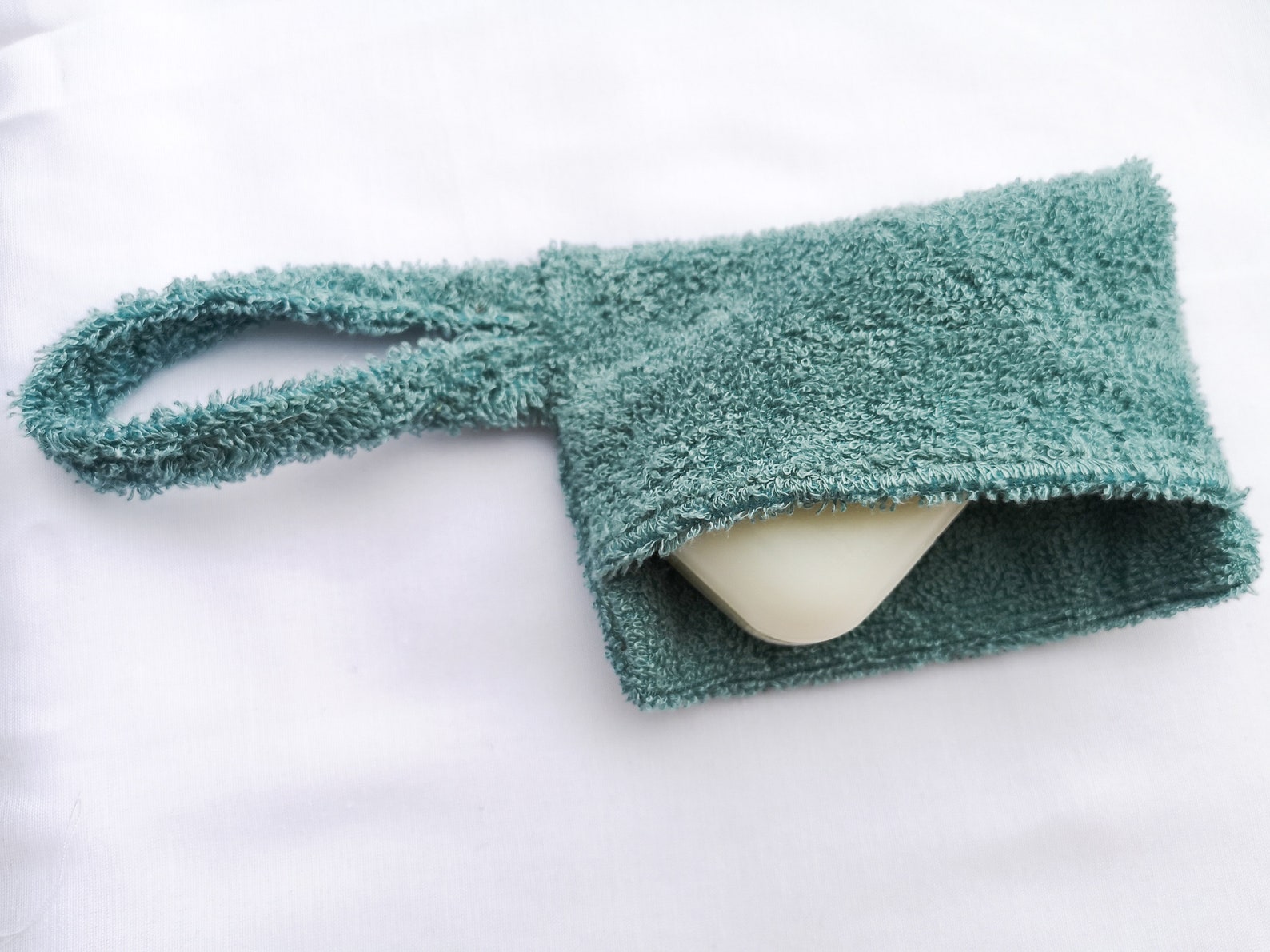 Bamboo Soap Saver / Scrubber Exfoliating Pouch for Soap Bars Etsy