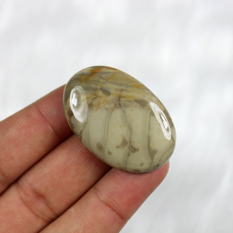 1 Pcs 41x27x6 Millimeter 61 Carat Beautiful Natural Flint Jasper Gemstone Healing Crystal Cabochon Gemstone Semi Precious Cabochon #GT-554
