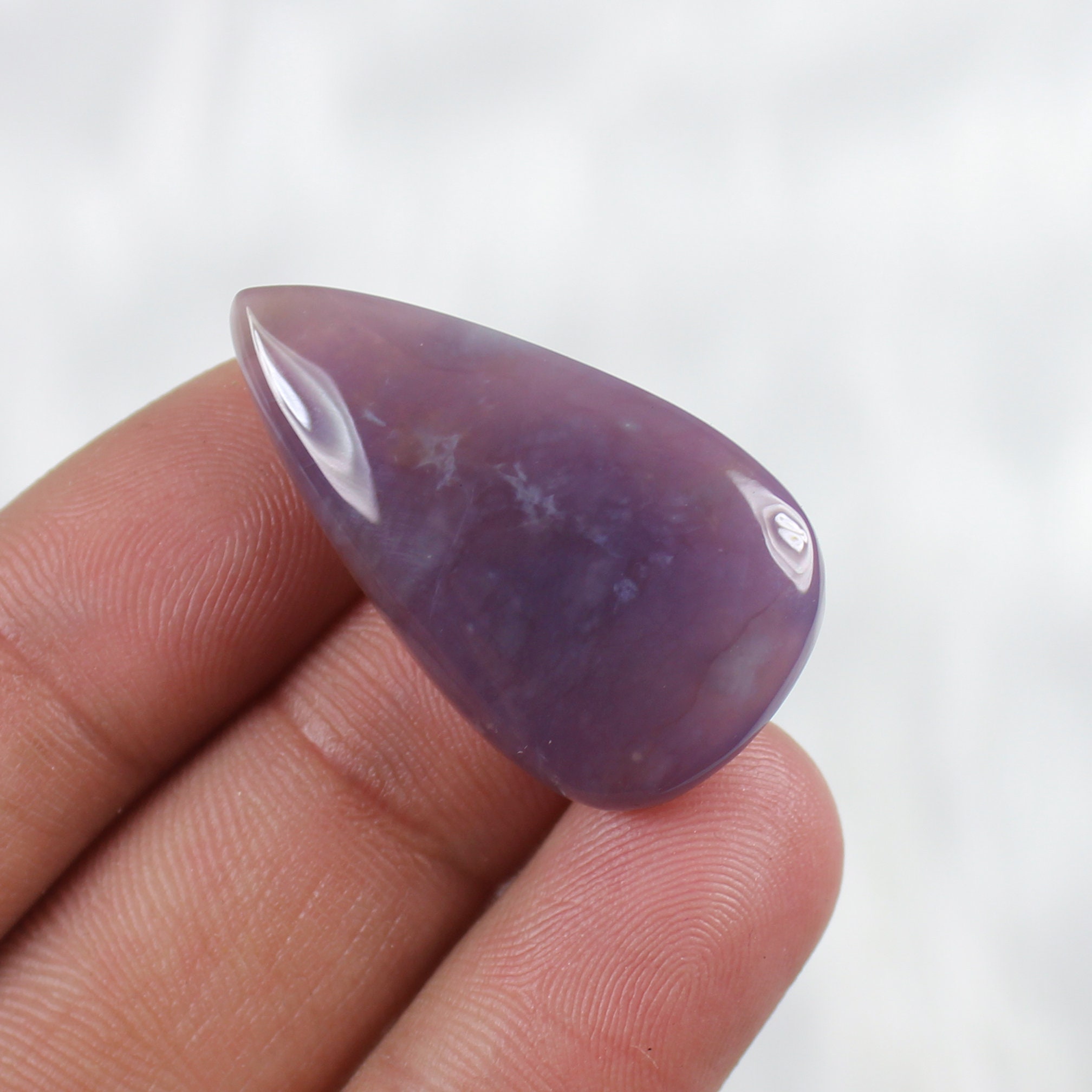 Beautiful Natural Purple Moss Agate Gemstone Cabochon | Etsy