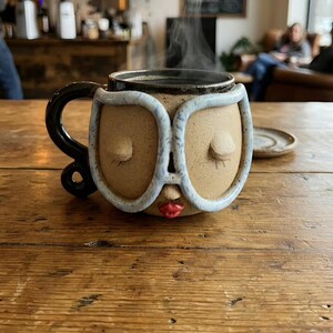 Handmade Ceramic Face Mug