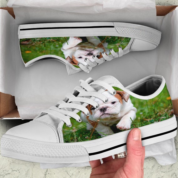 Bulldog Shoes Bulldog Runners Converse/van's Style Low - Etsy Bulldog Shoes Bulldog Runners Converse/van's Style Low - Etsy