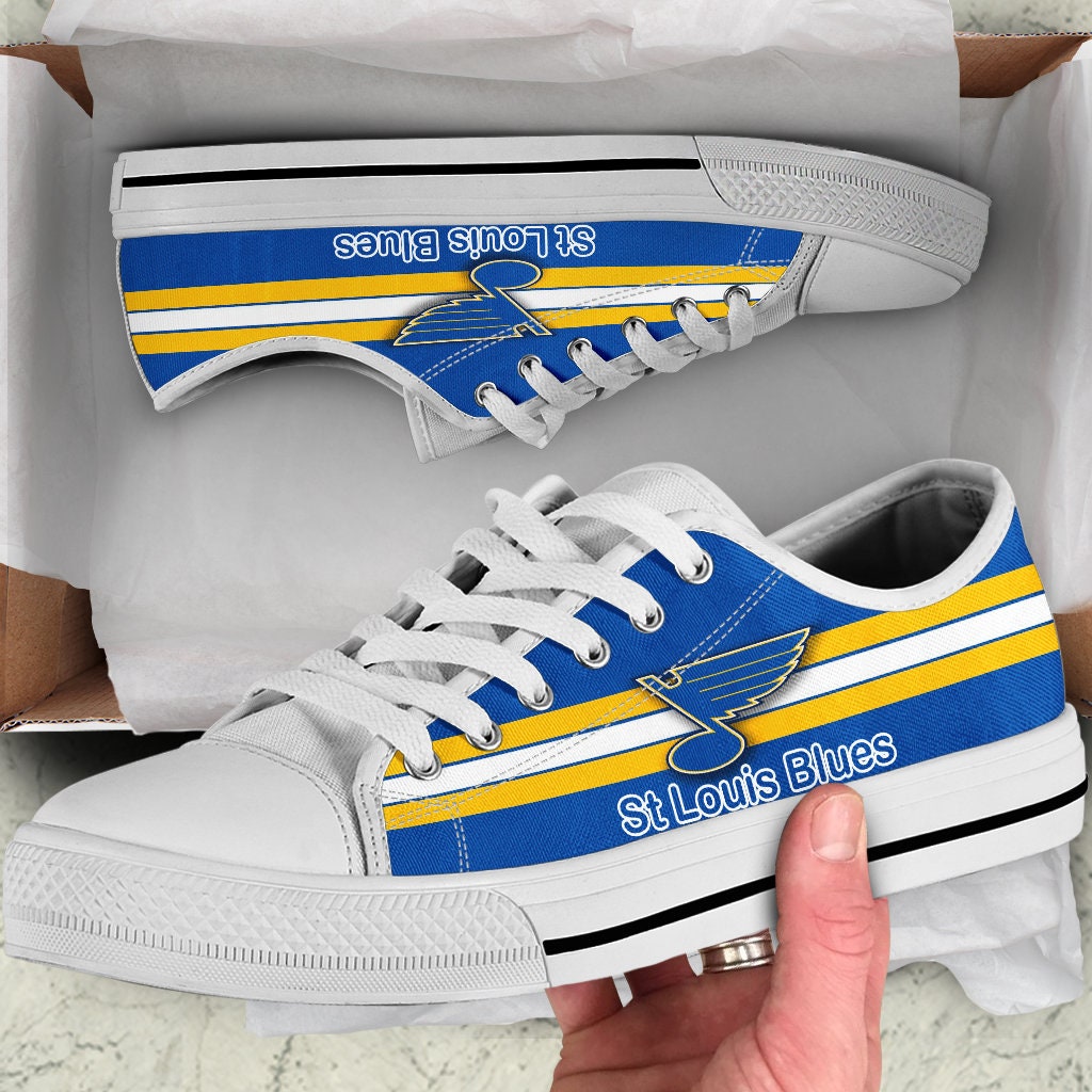 St Louis Blues Custom Name Air Jordan 13 Shoes Sneakers Mens