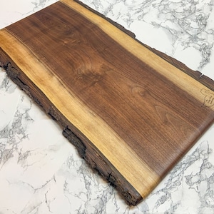 Walnut Double Live Edge Charcuterie Board