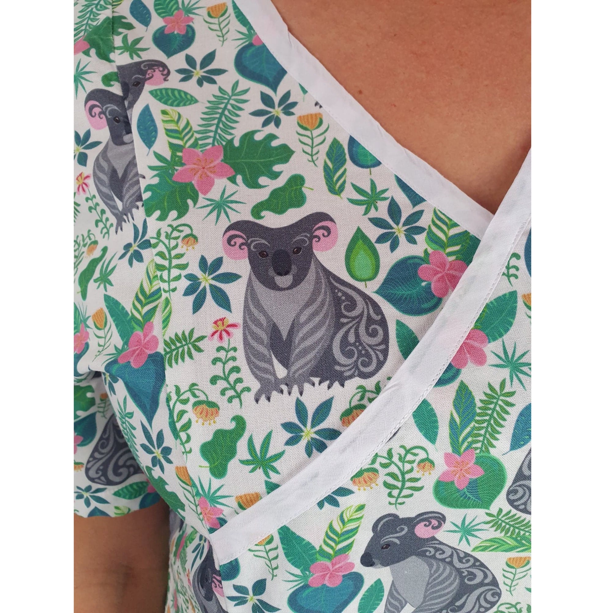 NURSE SCRUB TOP Australian Koala. Made for all Healthcare Etsy