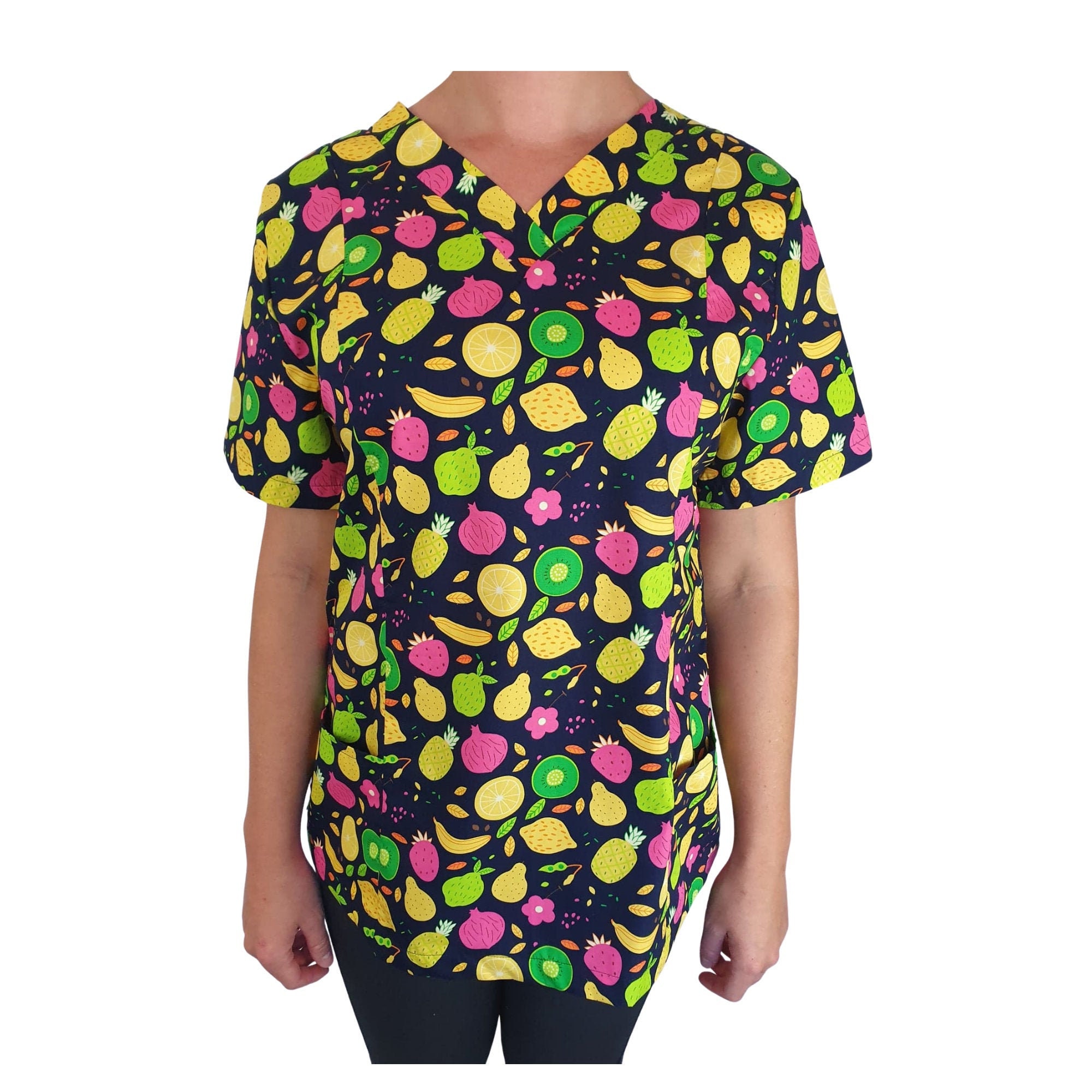 NURSE SCRUB TOP Fun Fruit. Made for all Healthcare and Etsy