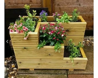 Deluxe Decking Planter 3 Tier Handmade High Quality