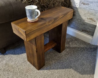 Rustic solid wood sleeper coffee table/End table