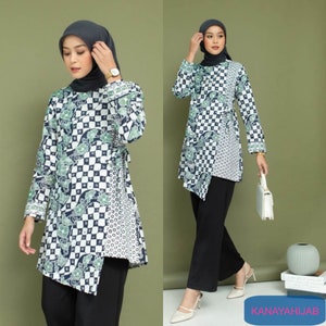 Elegant on Every Occasion: Women&#39;s Batik Dress Tunic for Elegant Style, Batik Blouse, Blouse For Women, Ethnic Dress, Women Formal