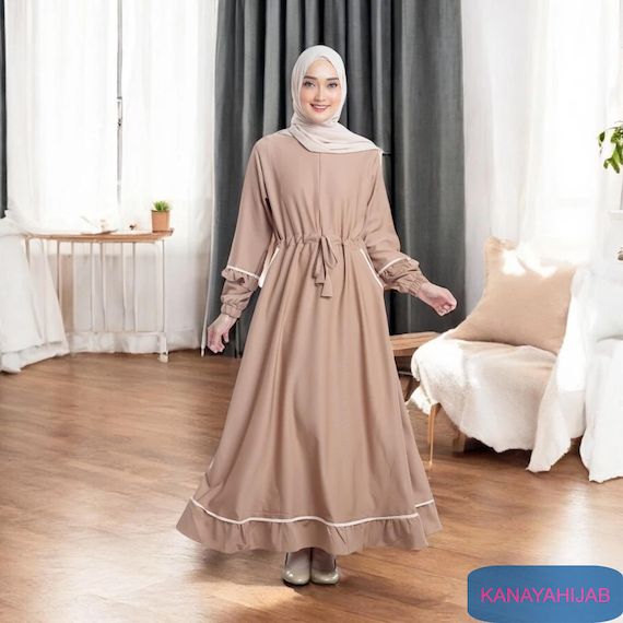 Gamis Gea Dress Muslimah, Simple and Comfortable for Everyday, Muslimah fashion, Muslim Women, Women Dress, Islamic Dress