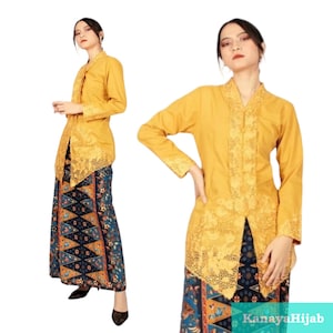 Modern Embroidered Encim Kebaya: An Alluring Ethnic Suit for a Stunning Look, Kebaya Dress, Kebaya Modern, Kebaya Set, Kebaya Encim