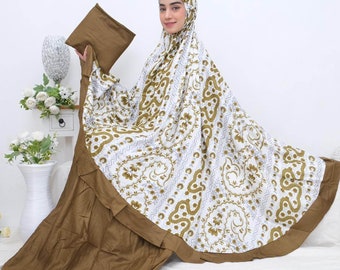 ムケナ・ザフラ あらゆる礼拝における祝福と平穏、女性用祈祷服、イスラム教徒用祈祷服、イスラム教徒の祈祷用衣装、プレイヤーセット