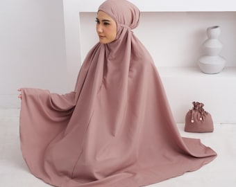 Ultimate Comfort Falisha 2in1 Katun Premium Traveling Mukena with Resleting, Muslim prayer outfit, Gamis dress, Prayer dress women