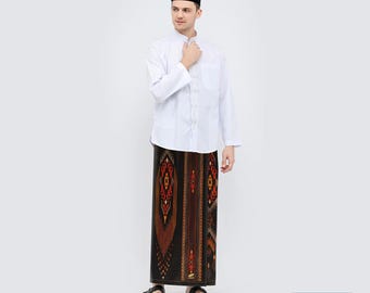 Idaman Kembang – Elegant & Classy Black Yellow Sarong Motif, Batik Sarong, Traditional Batik, Handmade Sarong, Batik Wrap Skirt